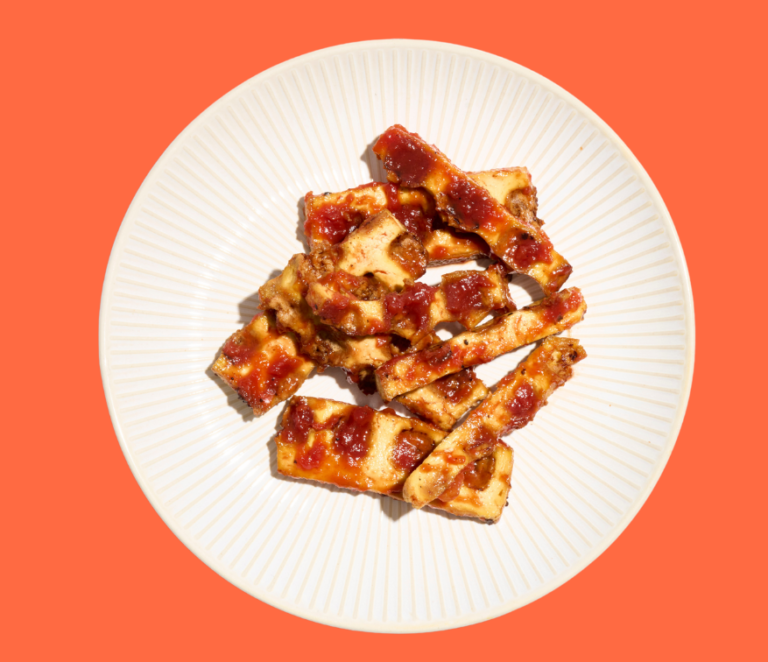 Rezept für Knusprige Tofu-Ribs mit würziger BBQ-Sauce