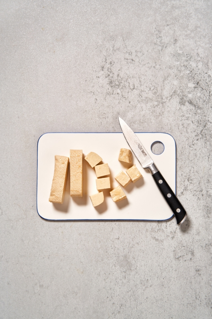 Tofu-Cubes Step 1